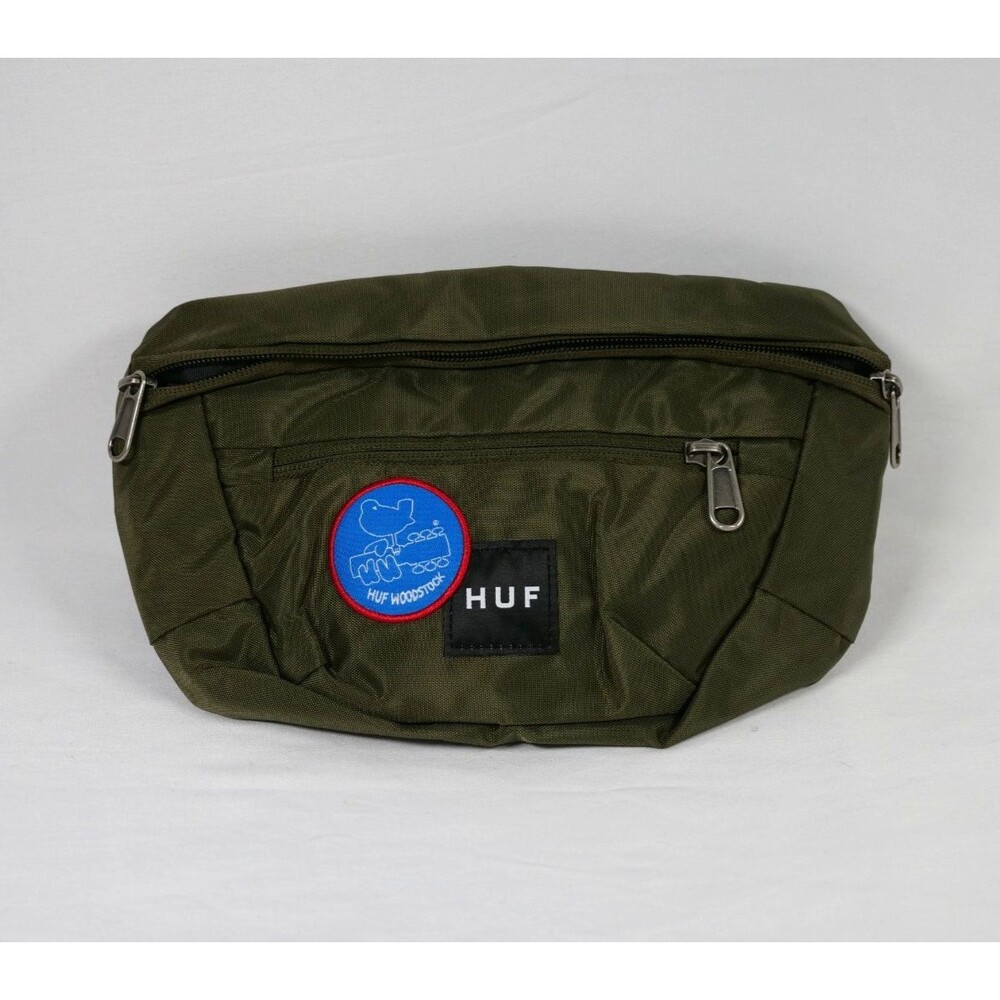 Woodstock x HUF Side Trip Bag - olive green